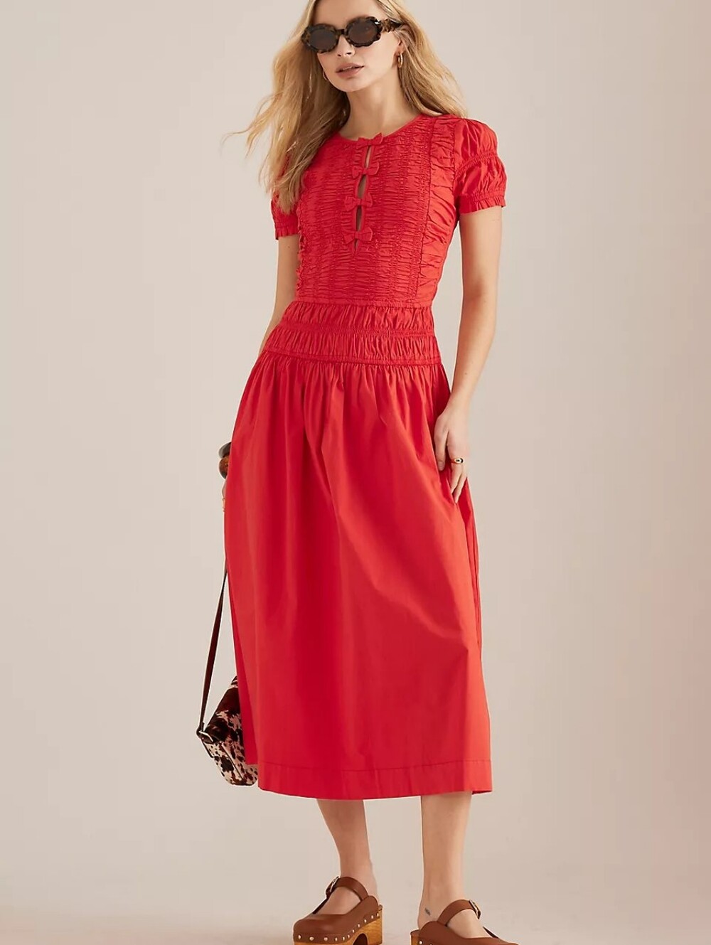 Damson Madder Saffy Midi Dress EU Size 8/ US Size 4